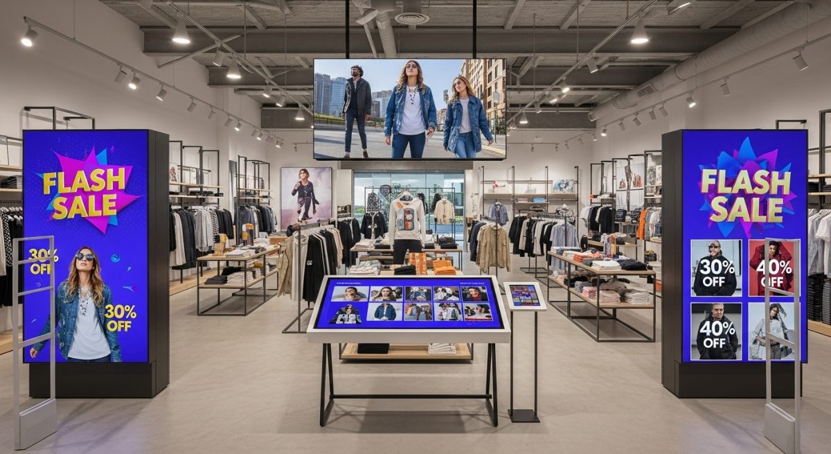how digital signage transforms retail advertising—boosting sales, engagement, and ROI